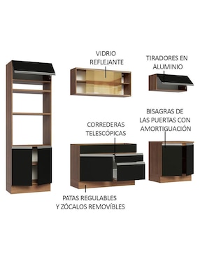 Cocina integral Madesa Glamy
