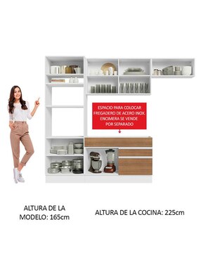 Cocina integral Madesa Glamy