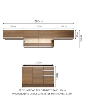 Cocina integral Madesa Marina