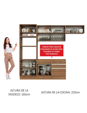 Cocina integral Madesa Glamy