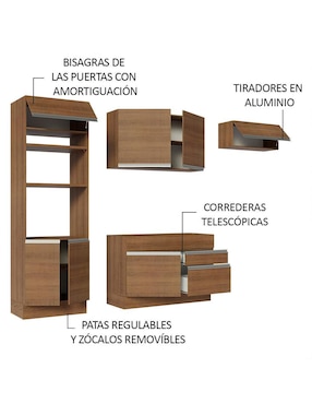 Cocina integral Madesa Glamy