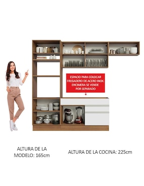 Cocina integral Madesa Glamy