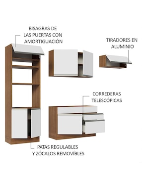 Cocina integral Madesa Glamy