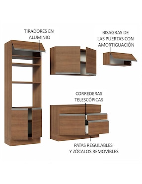 Cocina integral Madesa Glamy