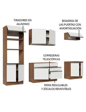 Cocina integral Madesa Glamy