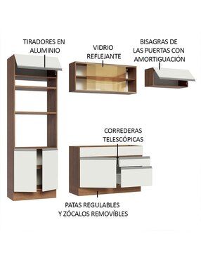 Cocina integral Madesa Glamy