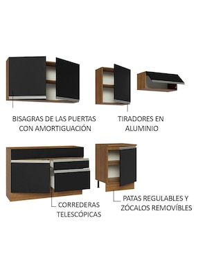 Cocina integral Madesa Glamy