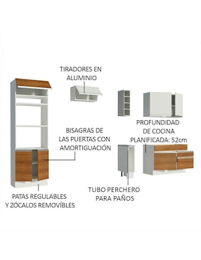 Cocina integral Madesa Jade Glamy
