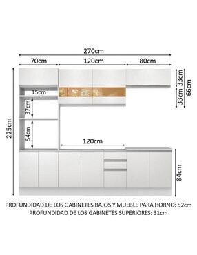 Cocina integral Madesa Atenas Glamy