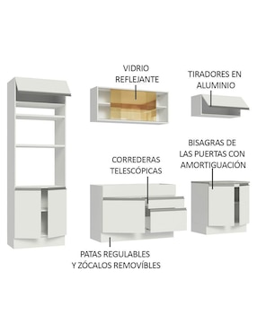 Cocina integral Madesa Glamy