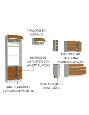 Cocina integral Madesa Jade Glamy
