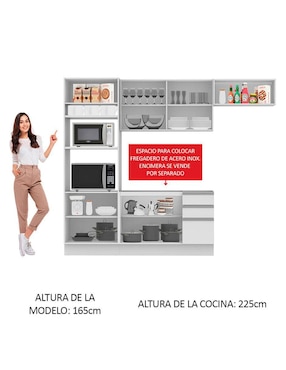 Cocina integral Madesa Glamy