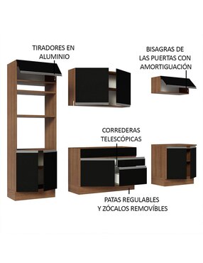 Cocina integral Madesa Glamy