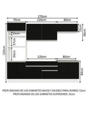 Cocina integral Madesa Glamy