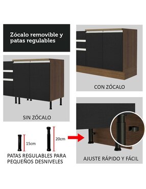 Cocina integral Madesa Glamy