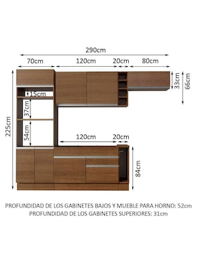 Cocina integral Madesa Safira Glamy