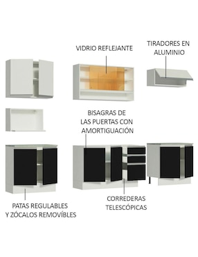 Cocina integral Madesa Genova Glamy