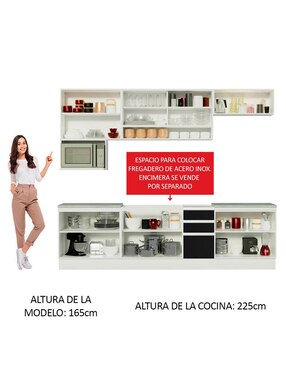 Cocina integral Madesa Genova Glamy