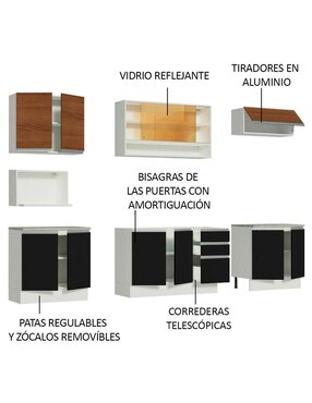 Cocina integral Madesa Genova Glamy