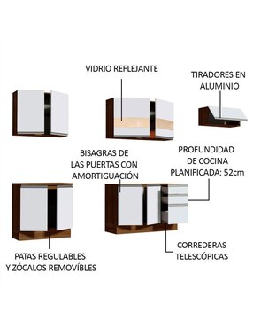 Cocina integral Madesa Marcela Glamy