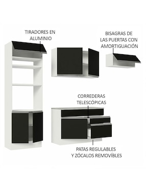 Cocina integral Madesa Glamy