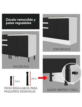 Cocina integral Madesa Glamy
