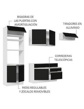 Cocina integral Madesa Glamy