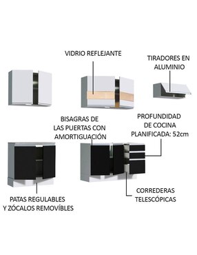 Cocina integral Madesa Marcela Glamy