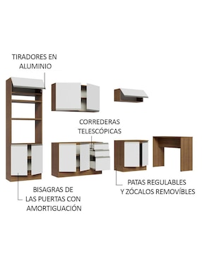 Cocina integral Madesa Glamy