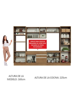 Cocina integral Madesa Glamy