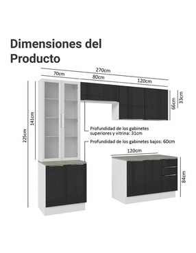 Cocina integral Madesa Lux