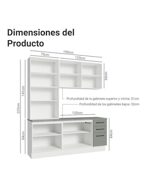 Cocina integral Madesa Ágata