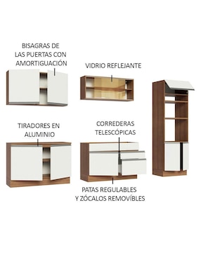 Cocina integral Madesa Glamy