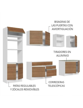 Cocina integral Madesa Glamy
