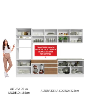 Cocina integral Madesa Glamy