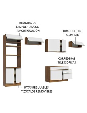 Cocina integral Madesa Glamy