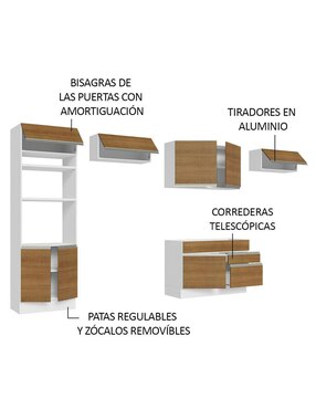 Cocina integral Madesa Glamy