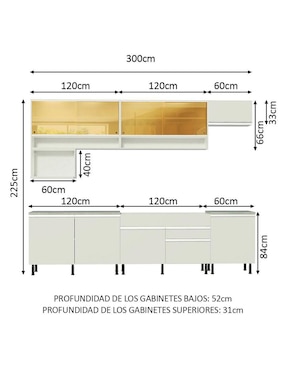 Cocina integral Madesa Verona Glamy
