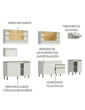 Cocina integral Madesa Verona Glamy