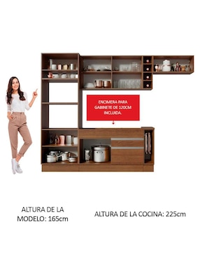 Cocina integral Madesa Safira Glamy