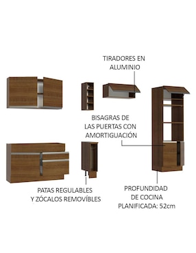 Cocina integral Madesa Glamy