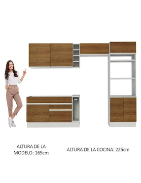 Cocina integral Madesa Glamy
