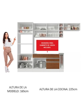 Cocina integral Madesa Safira Glamy
