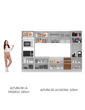 Cocina integral Madesa Olimpia Glamy
