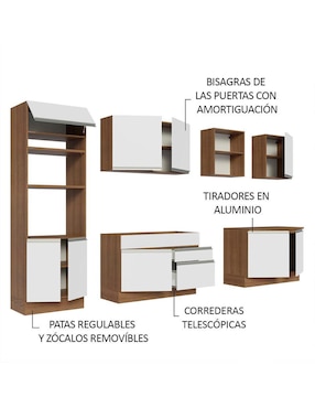 Cocina integral Madesa Glamy
