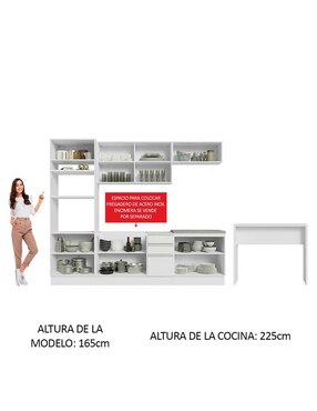Cocina integral Madesa Glamy