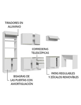 Cocina integral Madesa Glamy