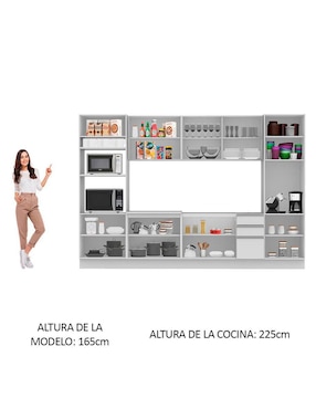 Cocina integral Madesa Olimpia Glamy