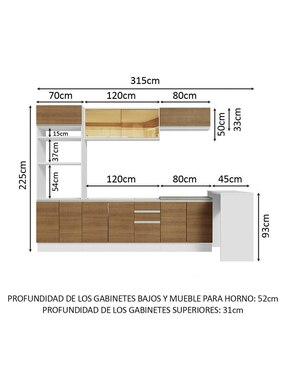 Cocina integral Madesa Glamy