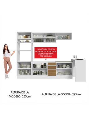 Cocina integral Madesa Glamy